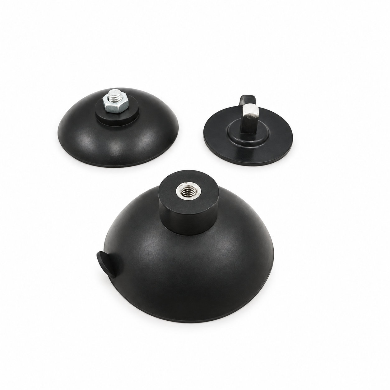 Nut small lifter threaded rubber silicone suction cup