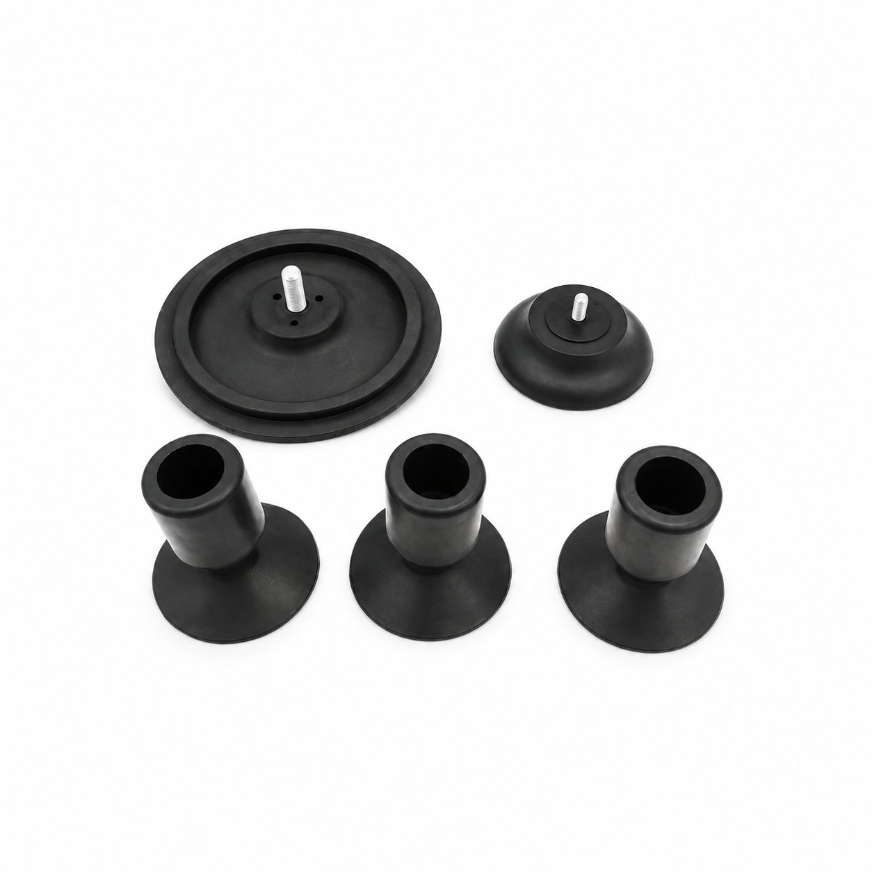 Small glass table silicone rubber suction cup with threaded screw