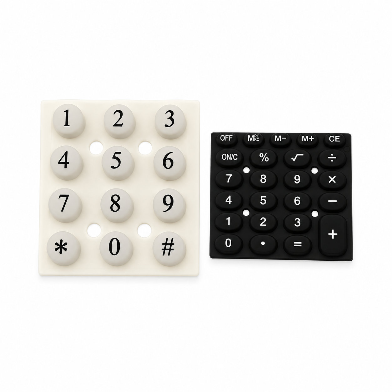 Customized waterproof numeric single silicone keypad
