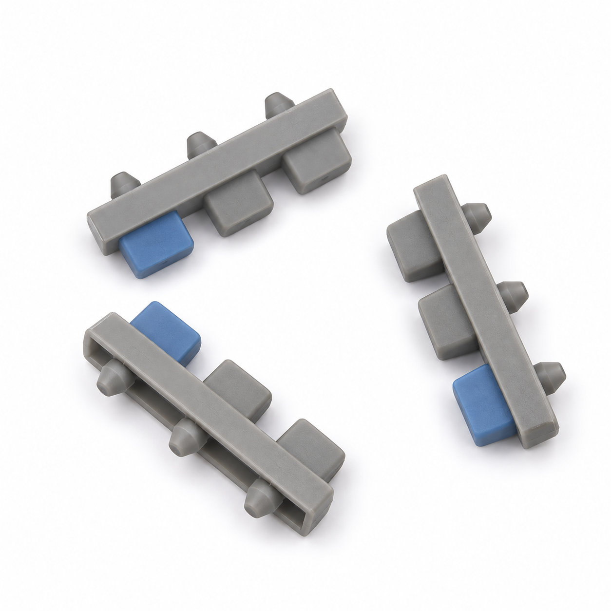 Custom two colors silicone button rubber power keypad