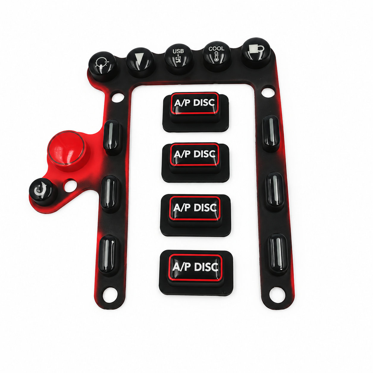 Custom made silicone rubber button elastomer keypad