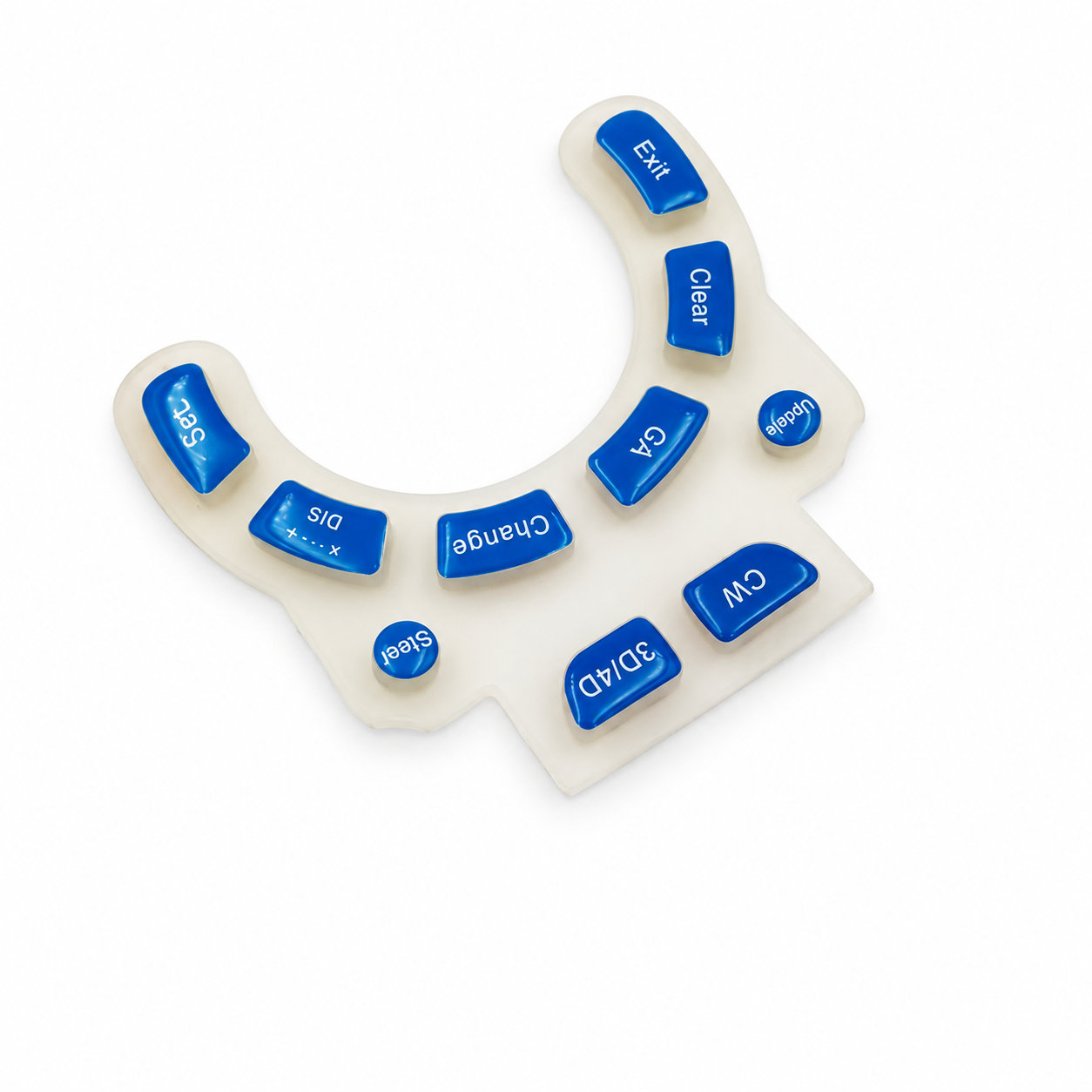 Waterproof custom made rubber silicone key cover keypads