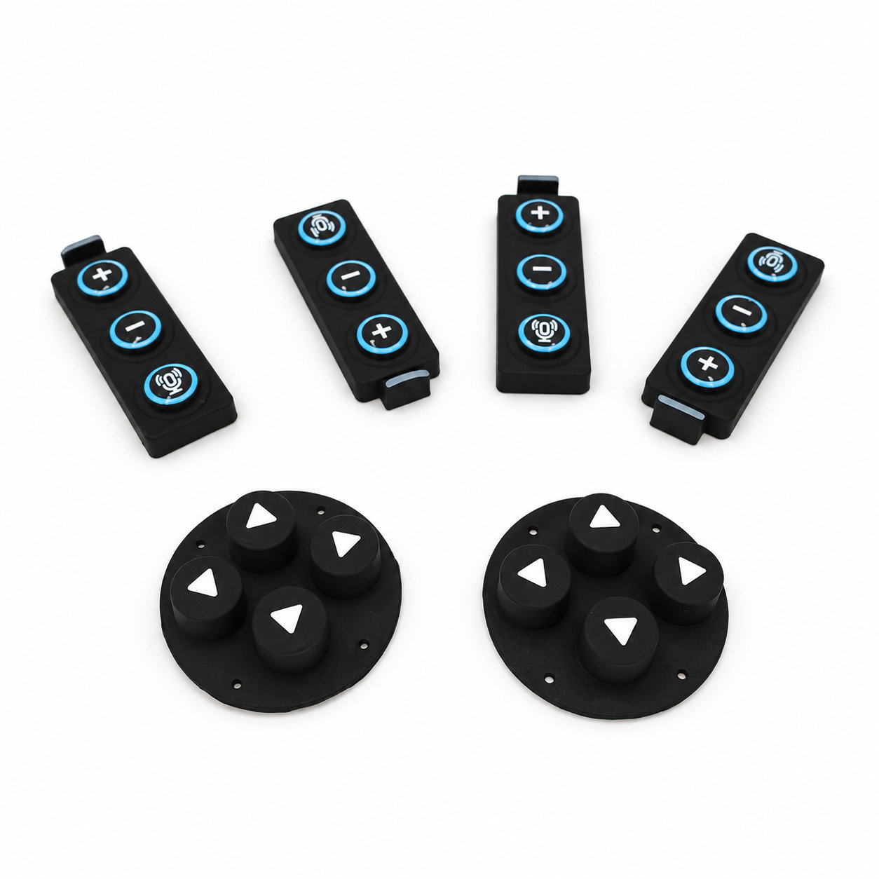 Carbon pill conductive rubber silicone keypad overlays