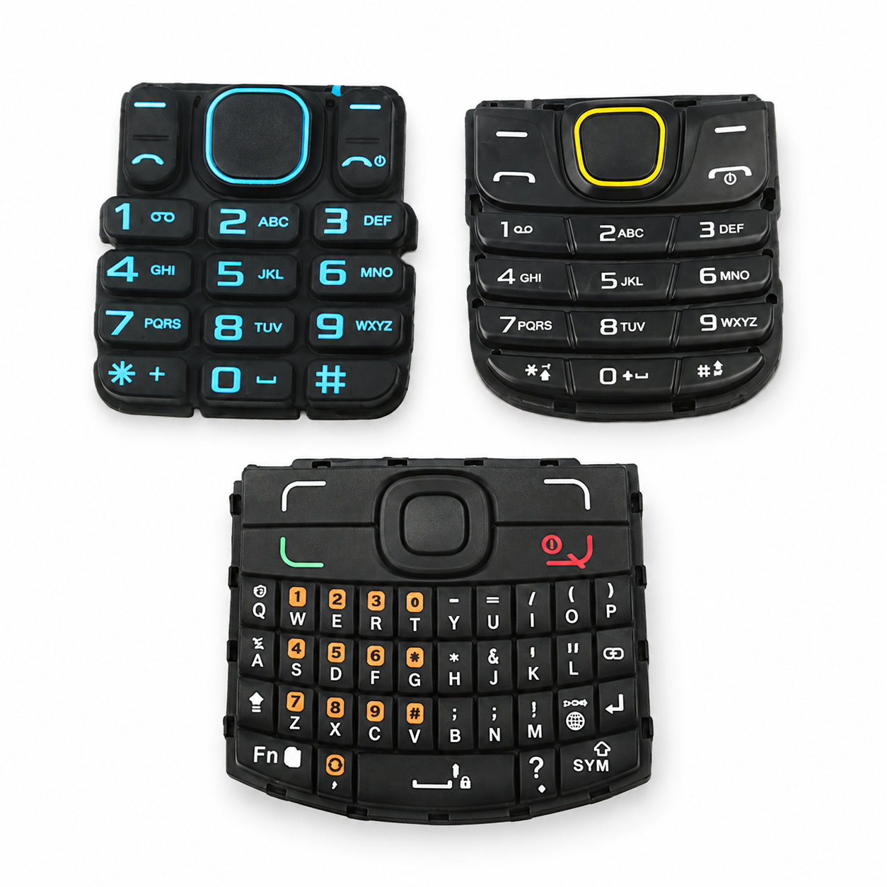 Custom made soft conductive keypad cover for mobile phone