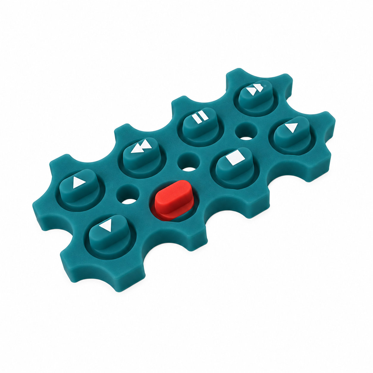 Custom various silicone silk screen printing keypad