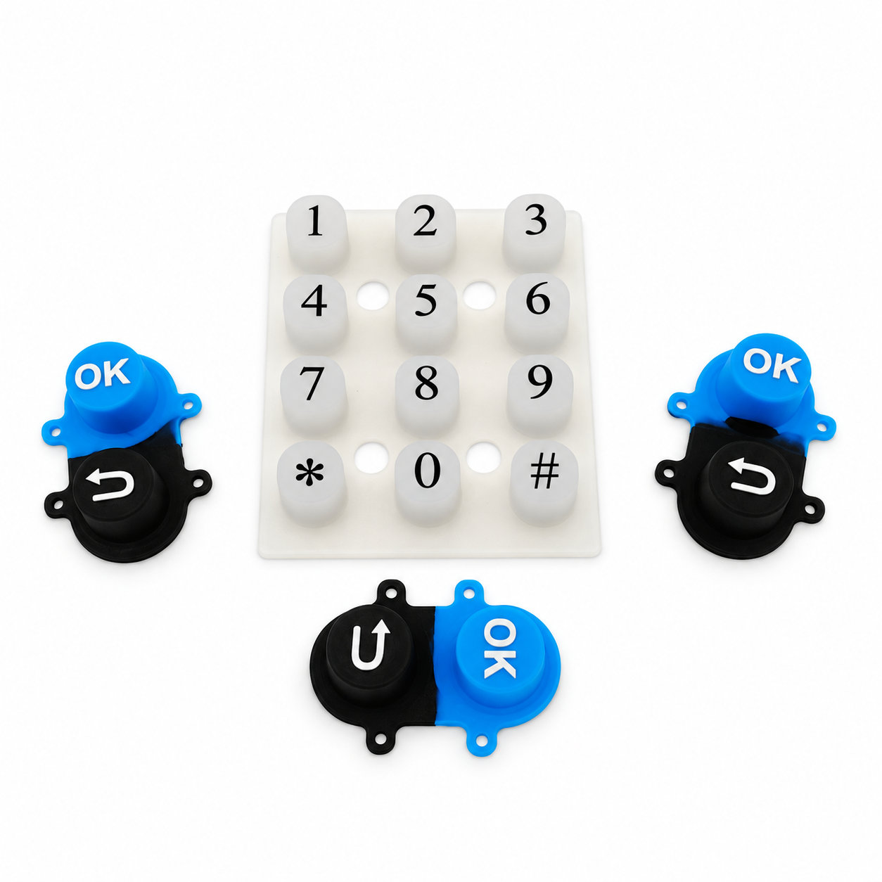 Professional custom industrial electronic silicone rubber button