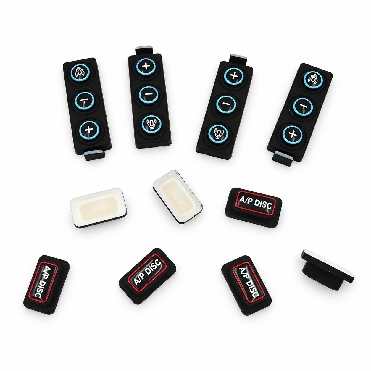 Customized non-toxic soft silicone push button single button