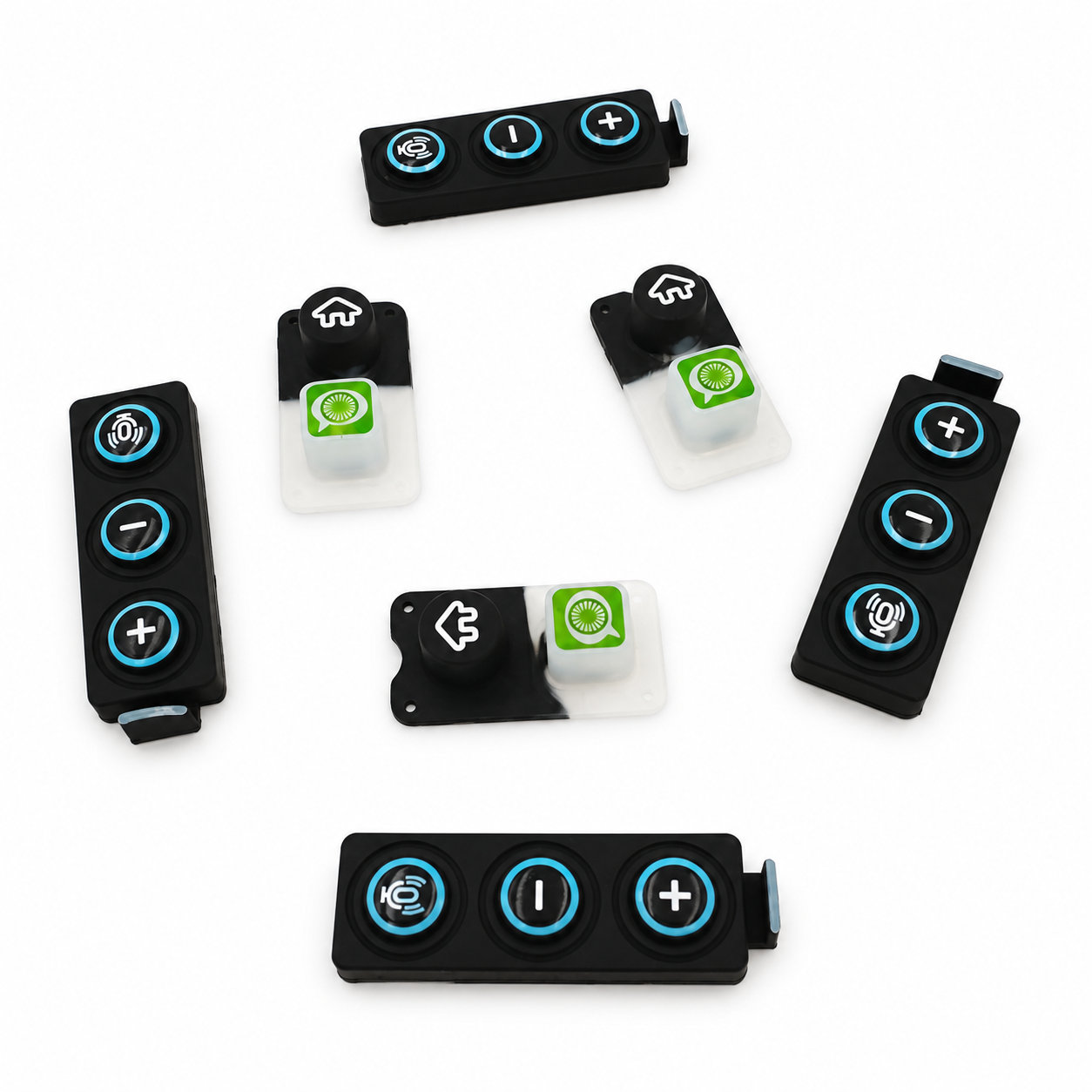 Wholesale customized soft touch silicone keypad mobile games