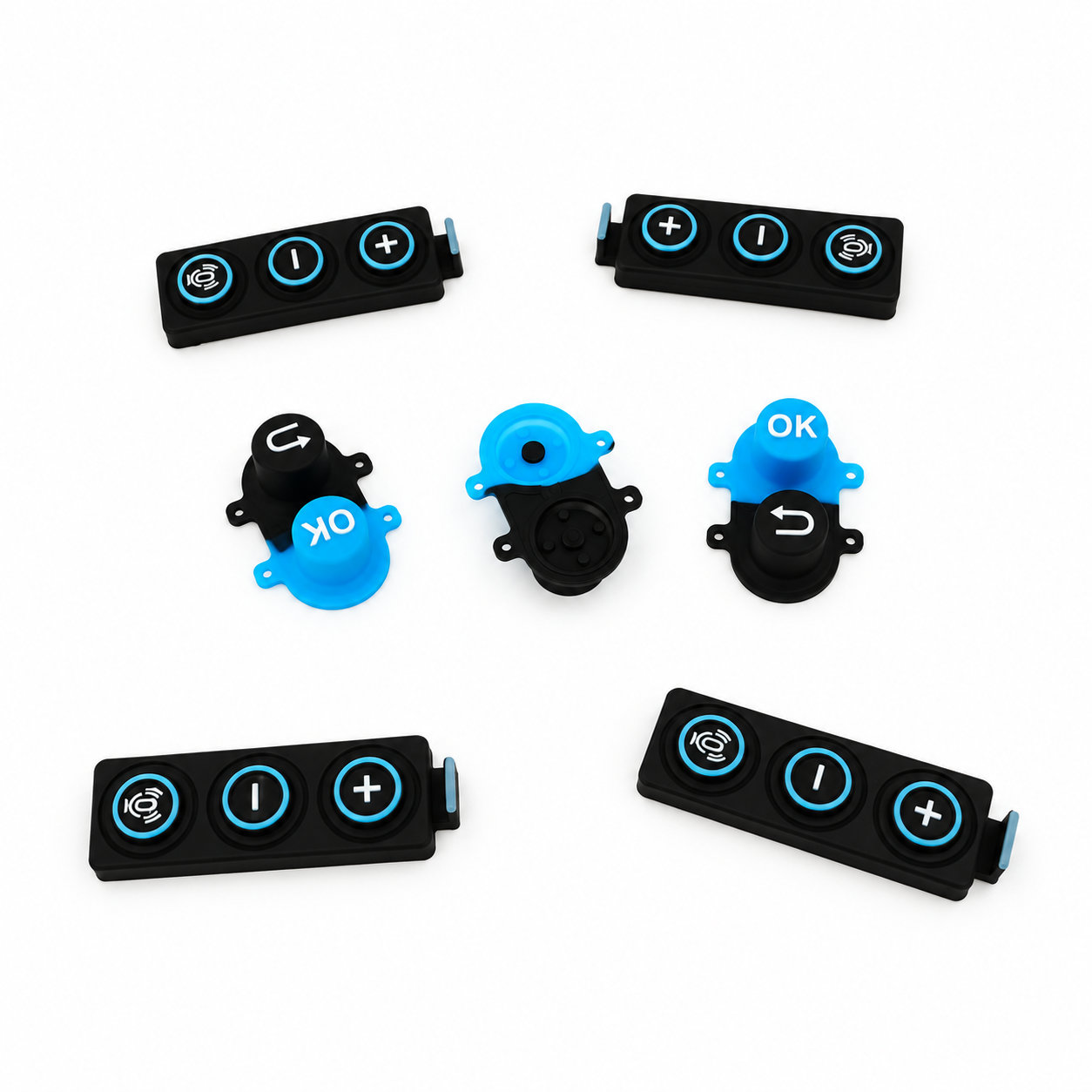 Customized high abrasion resistant silicone push button cover