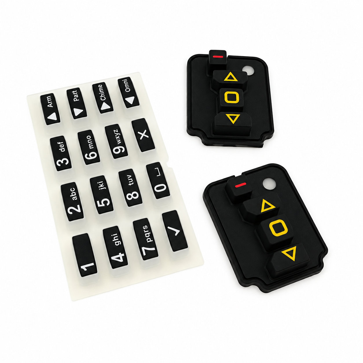 Customized silicone electric conductive rubber keypad button cover