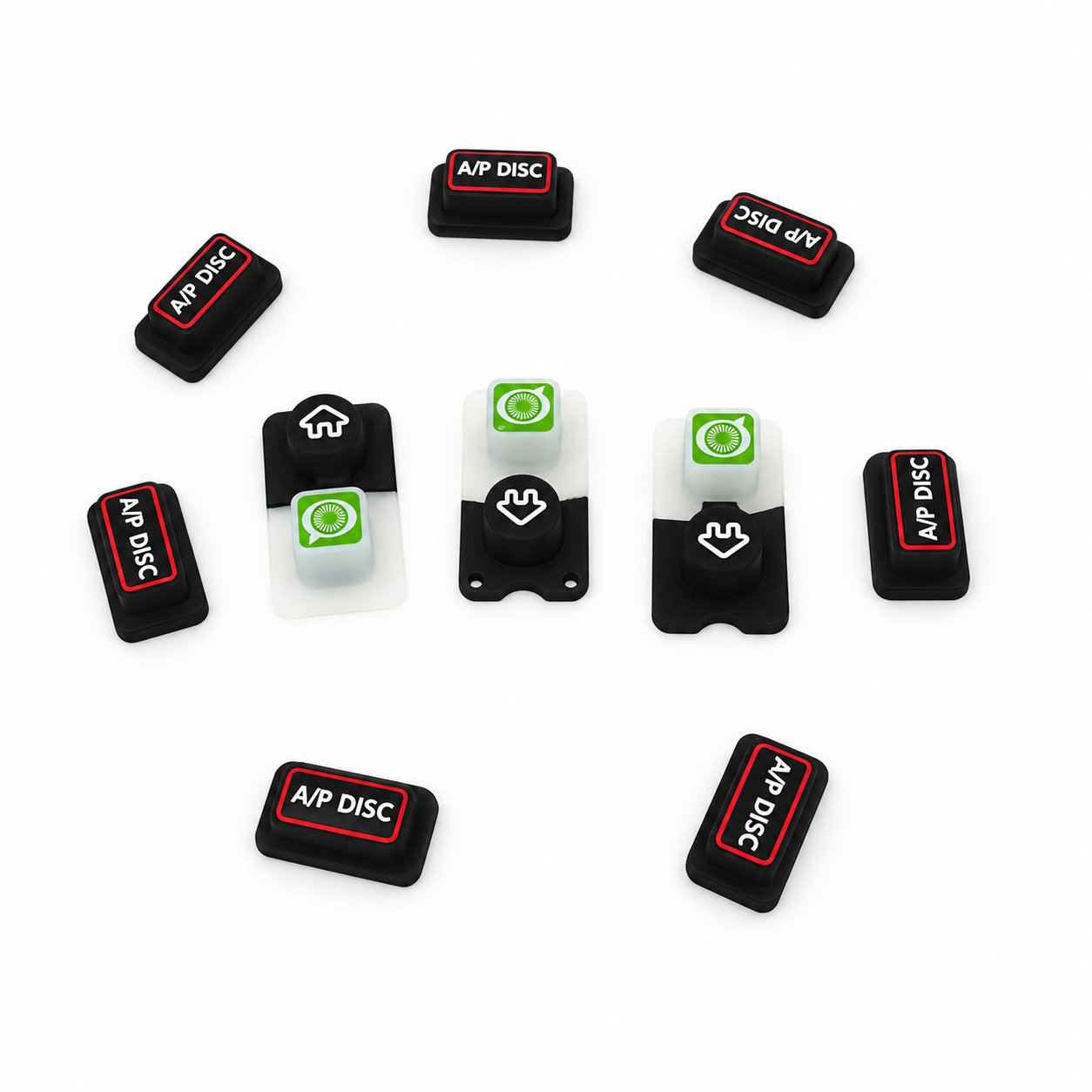 Custom made waterproof silk-printing numeric keypad