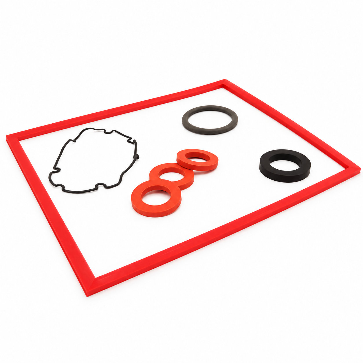 Factory wholesale NBR EPDM silicone viton round rubber gasket