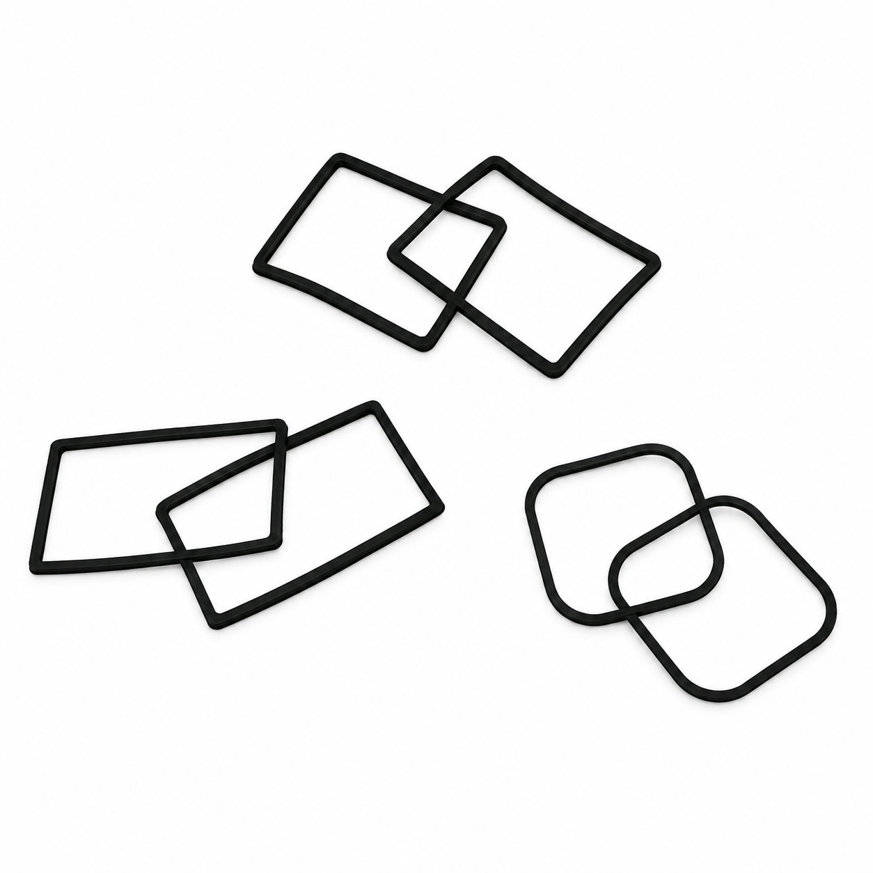 Silicone gasket for airtight glass storage jar with glass lids