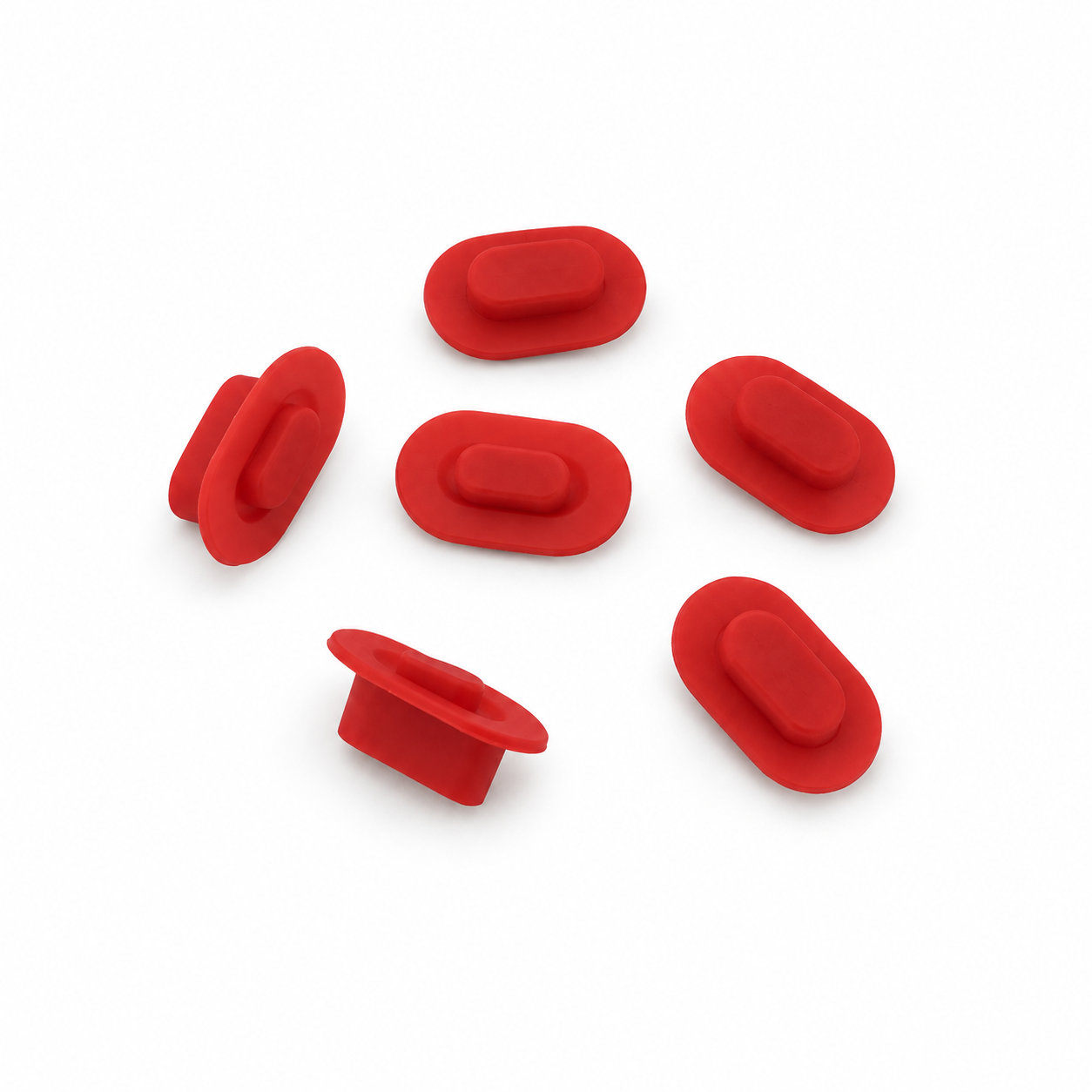 Customized rubber red silicone button keypads