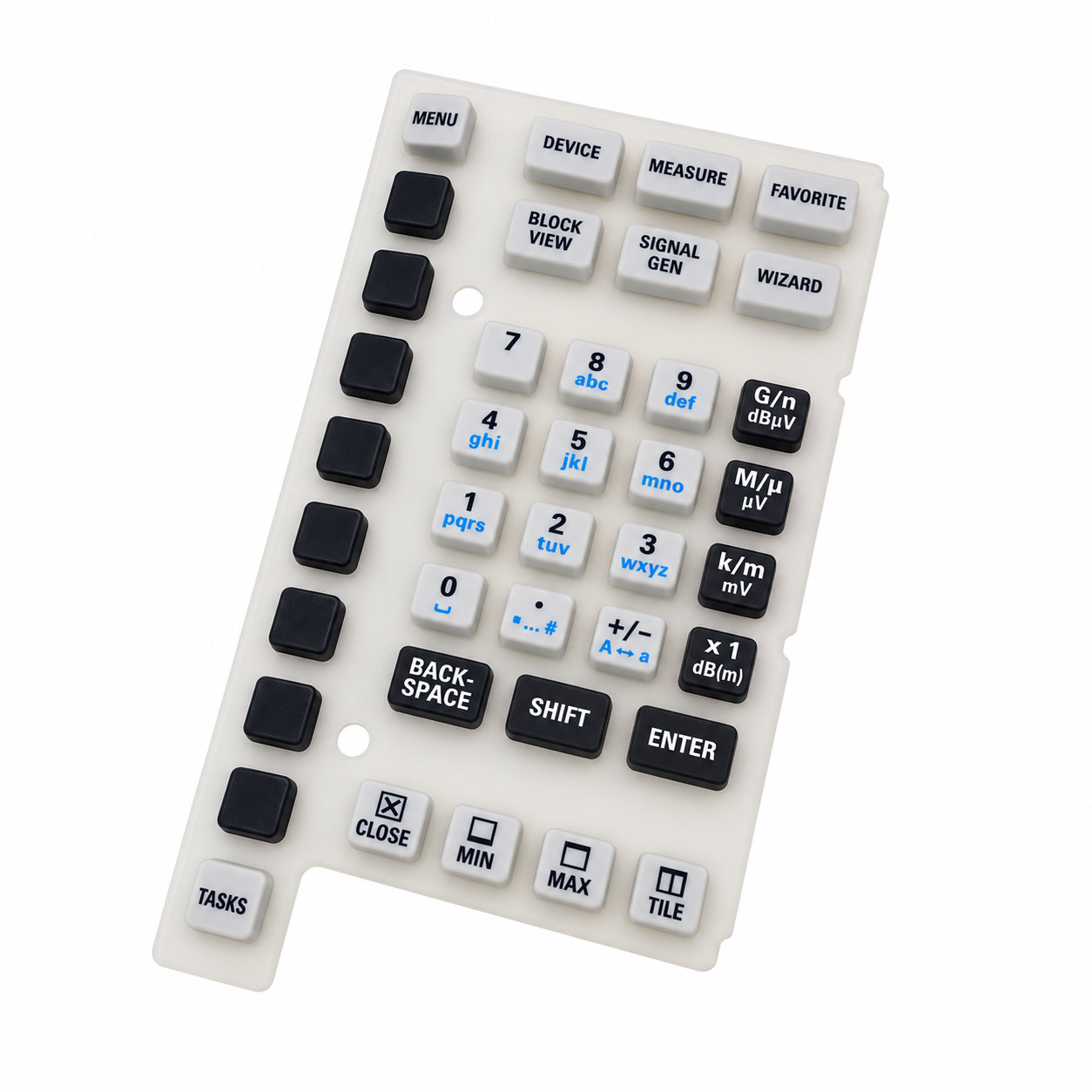Custom made transparent conductive pills silicone keypad