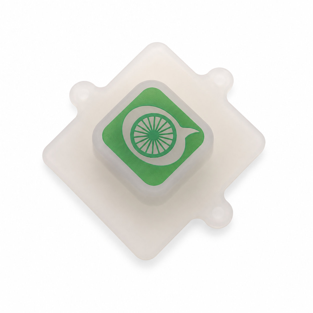 Custom clear transparent silk screen printing keypad