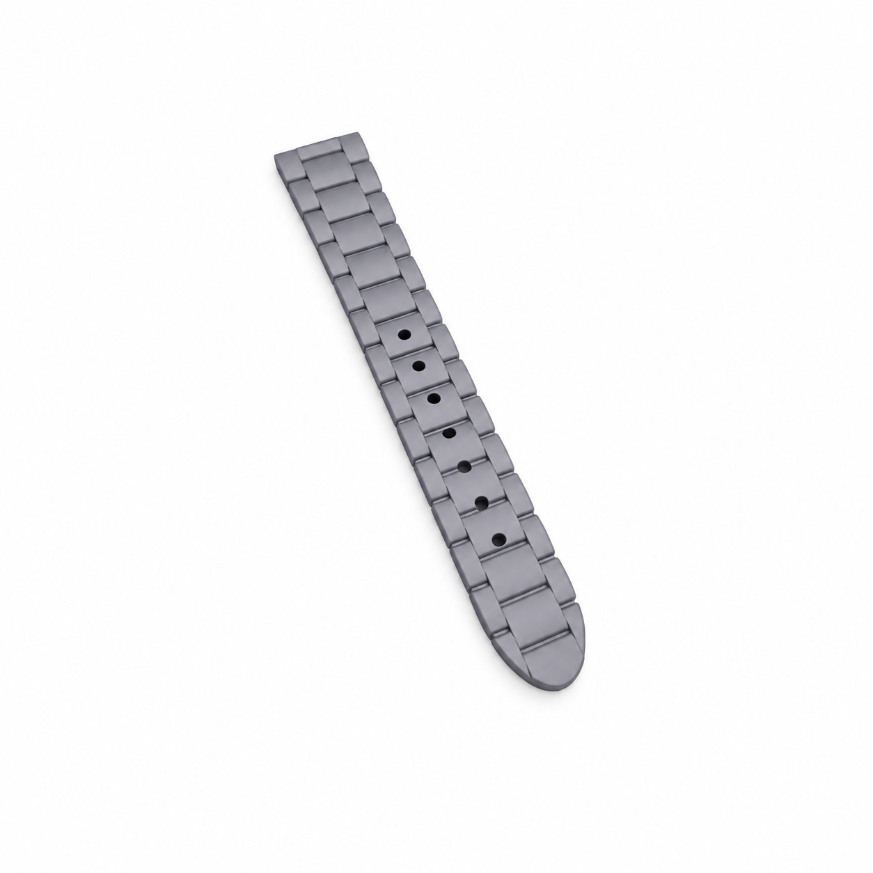 Silicone rubber adjustable wristband watch
