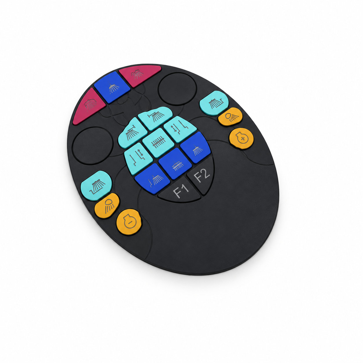 Custom silicone button pad, slim keypad cover