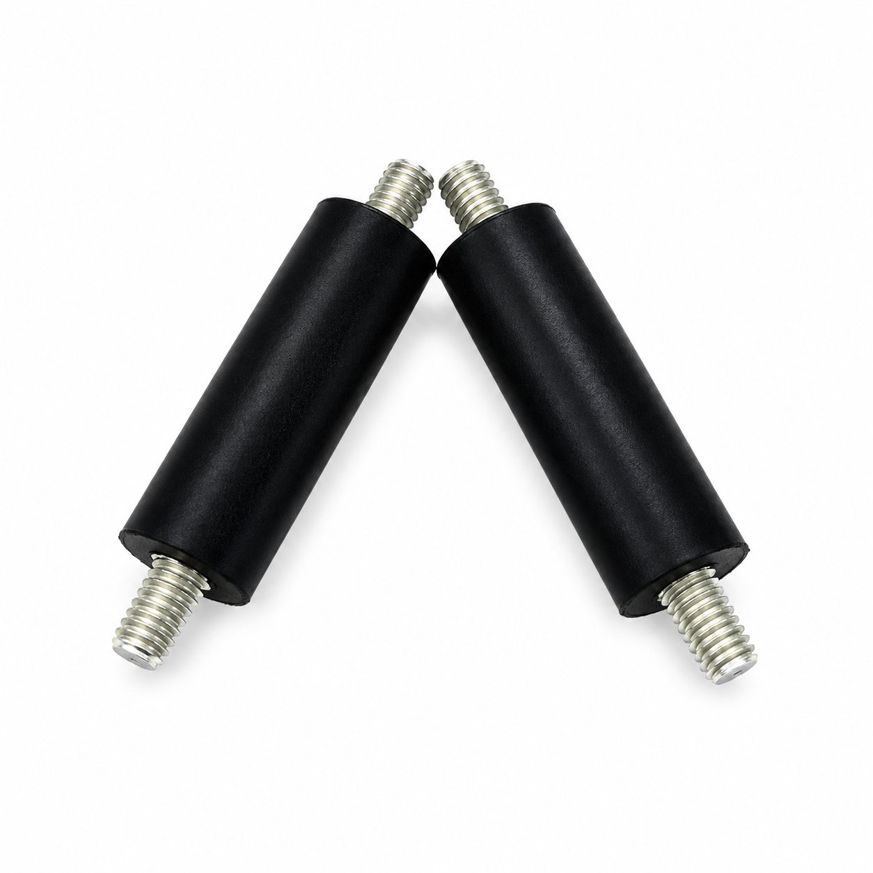 Wear-resistant rubber shock-absorber/rubber damper with screw