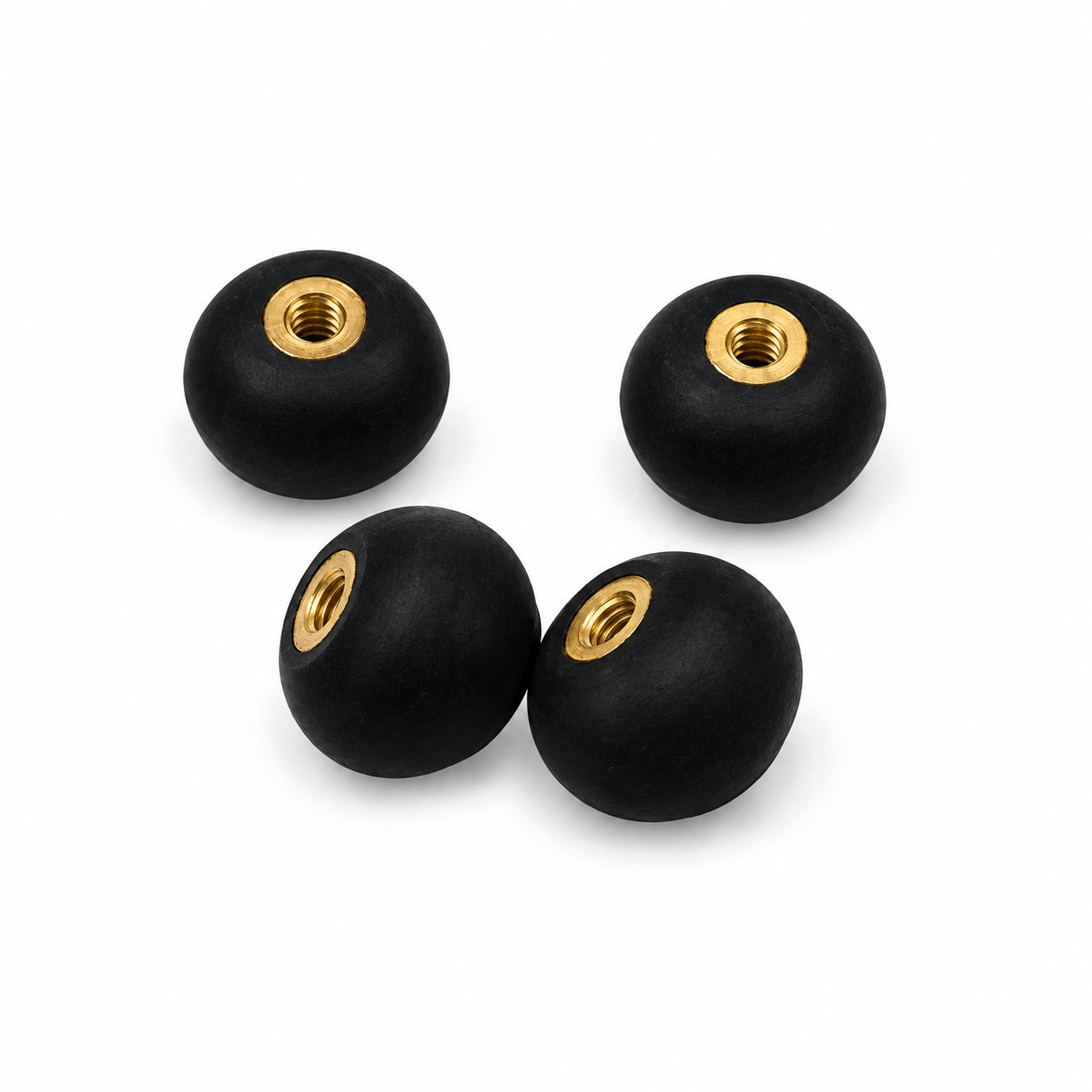 Small anti-slip rubber damper/rubber mounts with screw