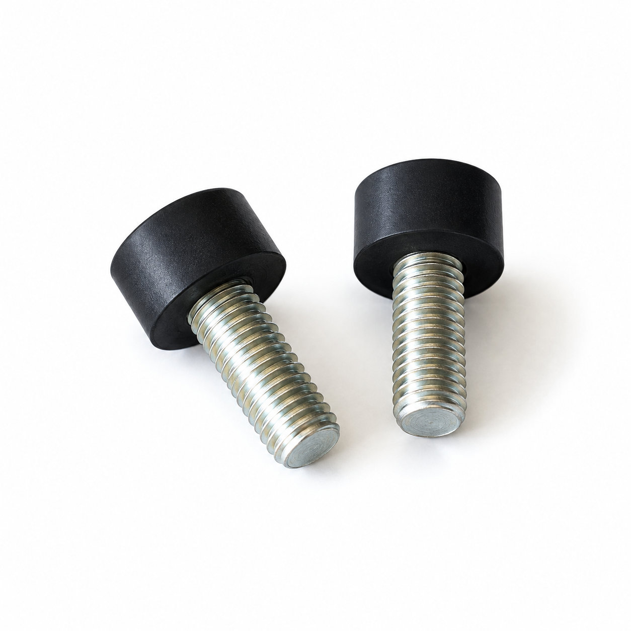 Molded silicone rubber product/EPDM rubber damper with screw