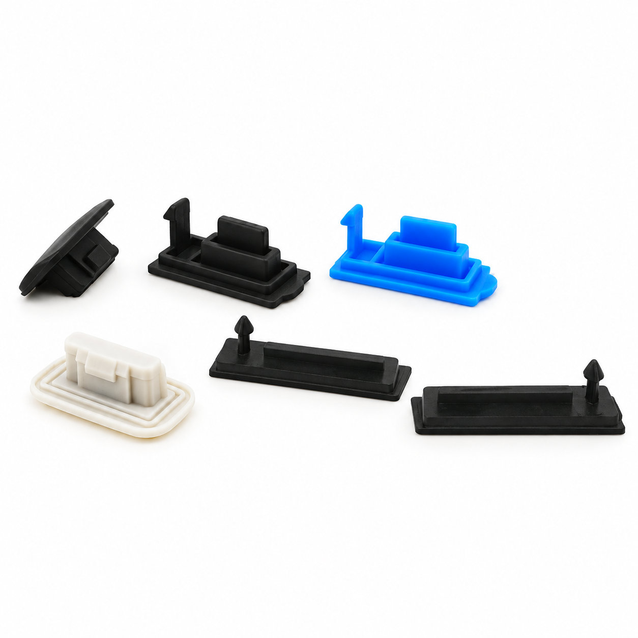 Custom molded micro silicone USB port cover