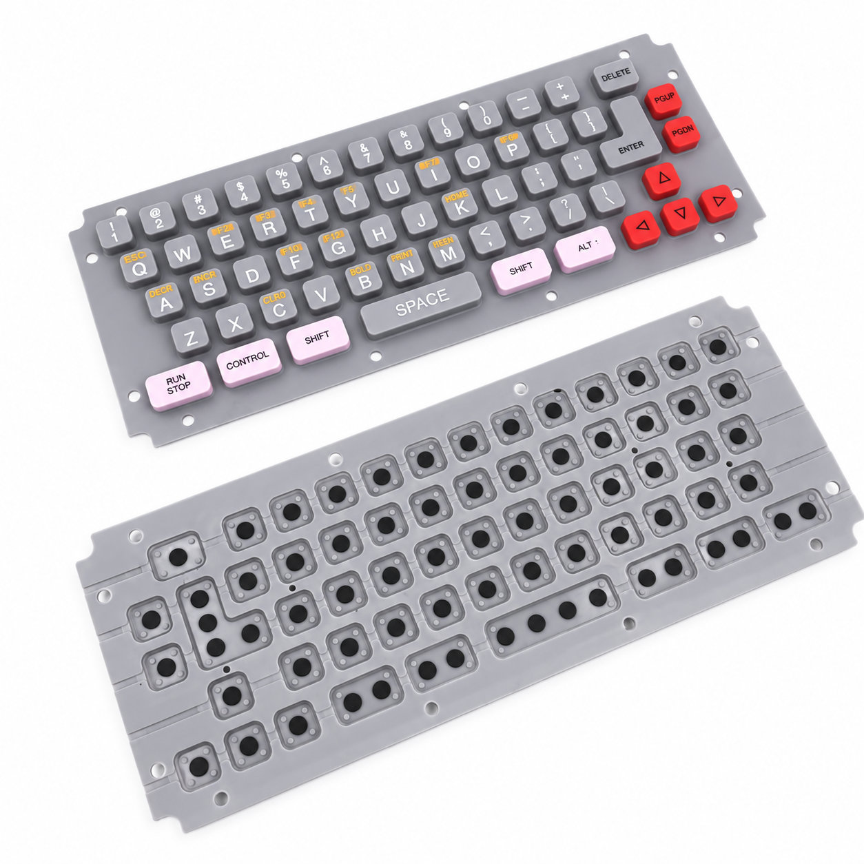 Silicone laser keyboard soft flexible printing computer keypad