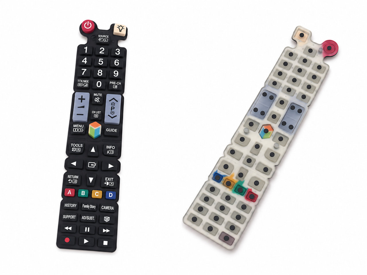 Custom Silicone Keypad for TV Remote Control