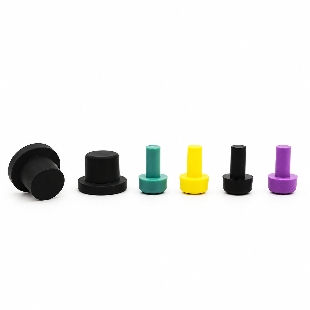 Round head small mushroom silicone rubber plugs silicone stopper