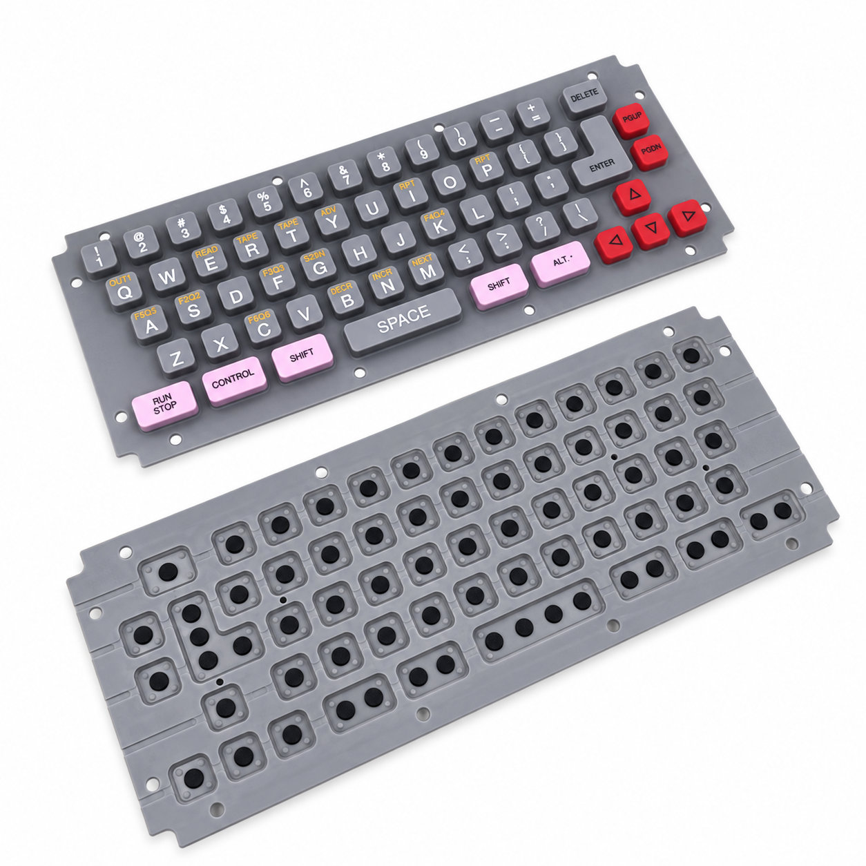 Conductive silicone keypad rubber silicone keyboard