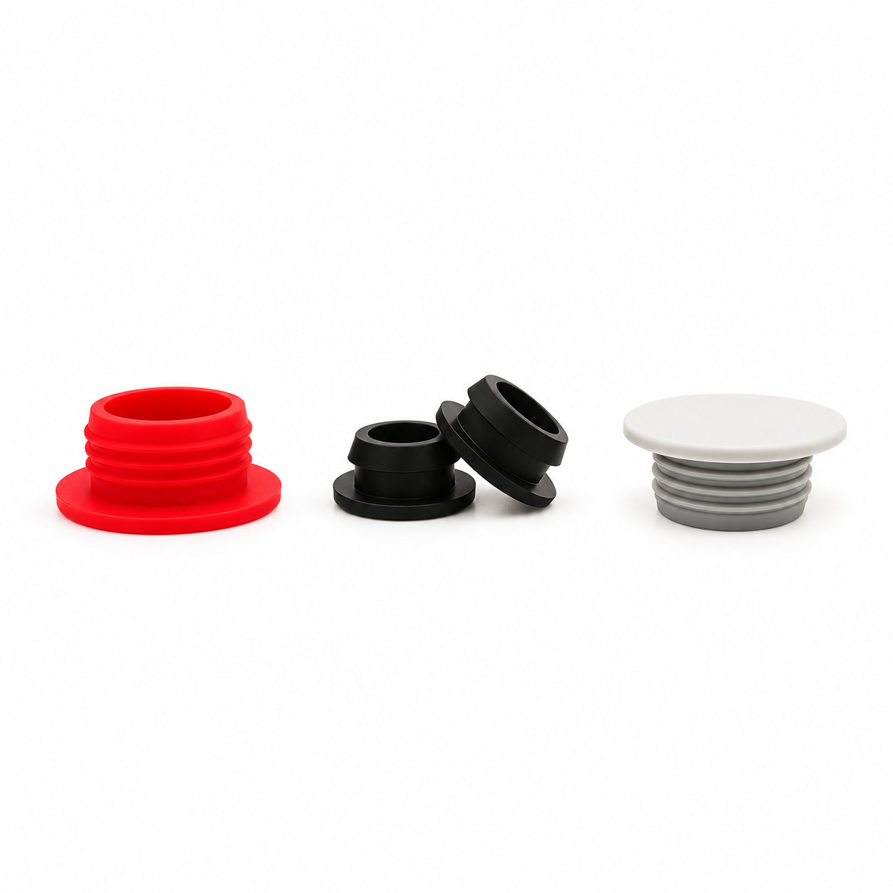 Plastic ribbed tube bungs/rubber tube insert for steel pipe