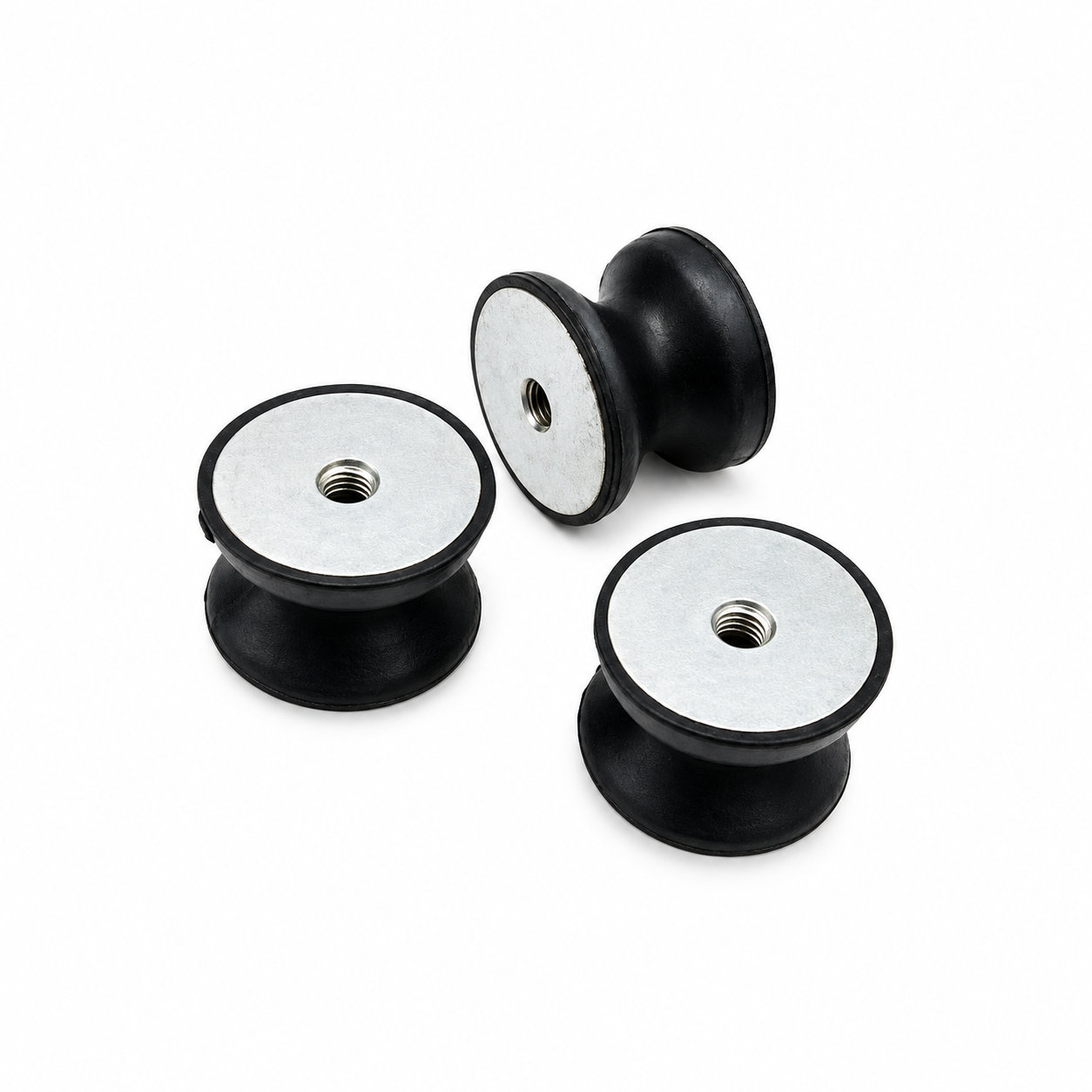 Molded electronic machine engine rubber damper/shock-absorber