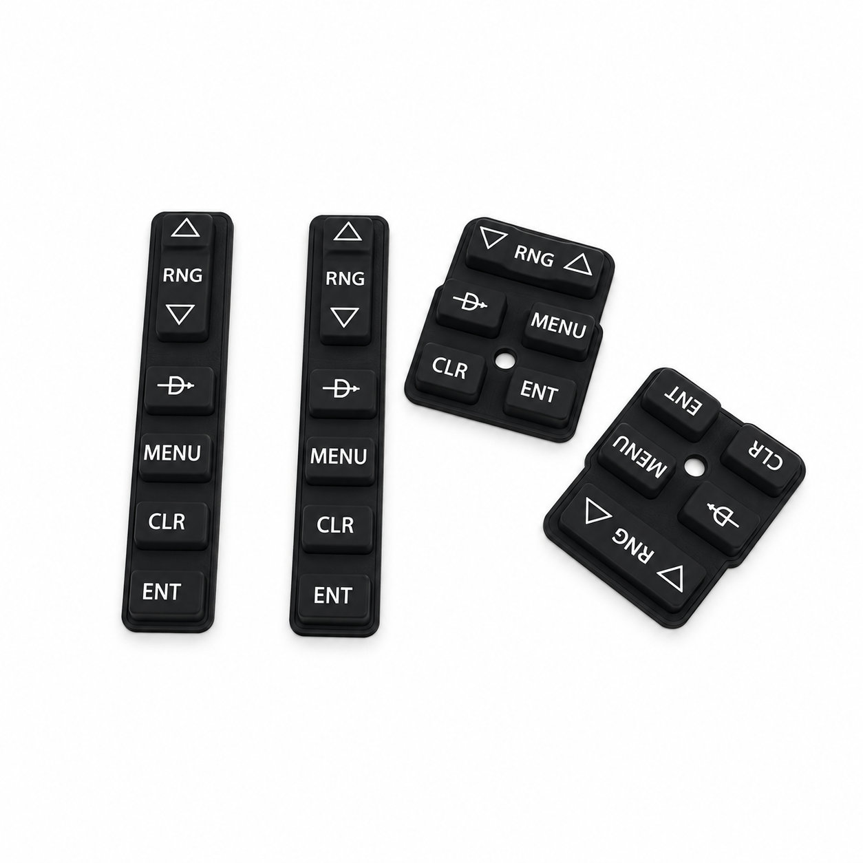 High quality custom silk printing silicone keypad