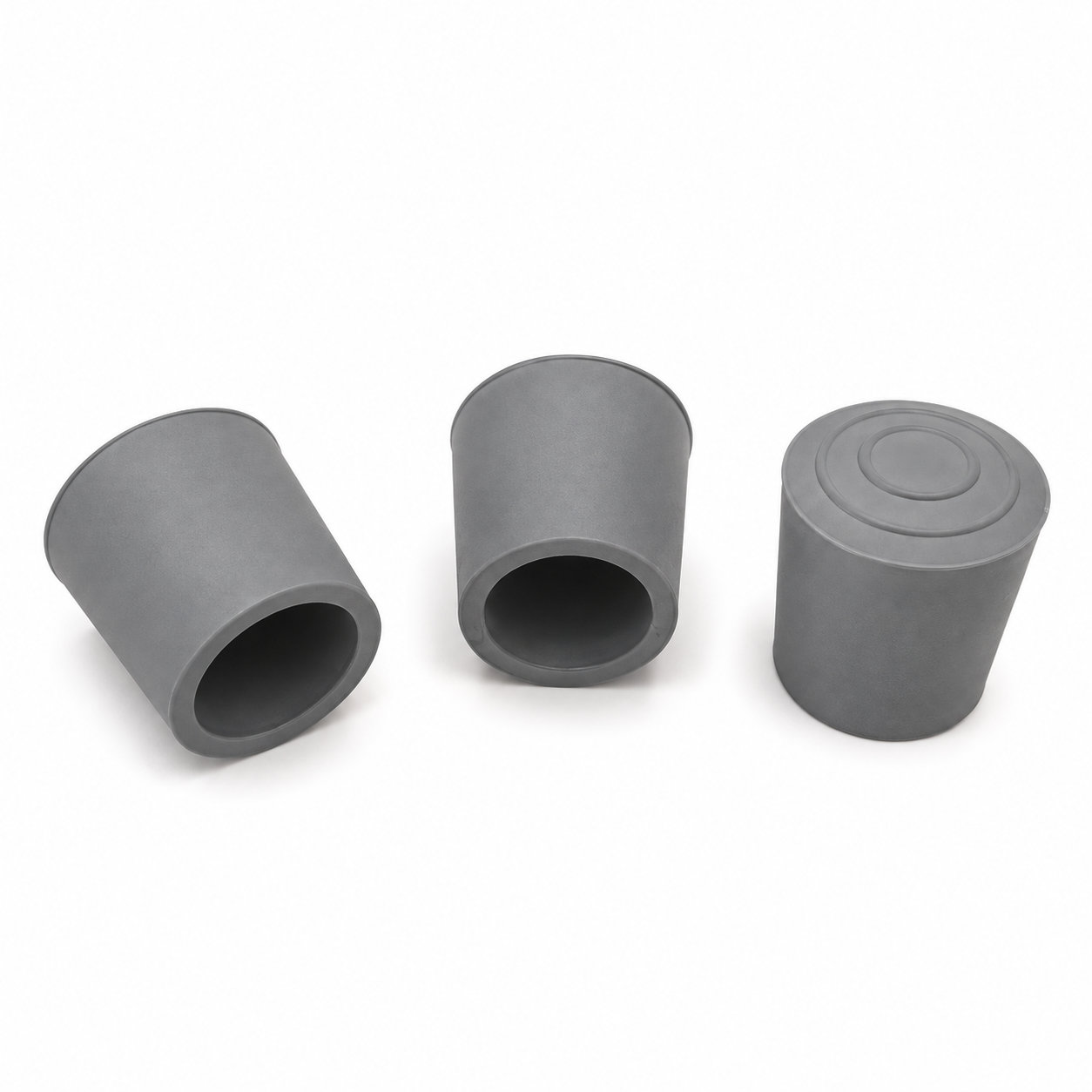 Custom protective rubber chair leg caps and tips