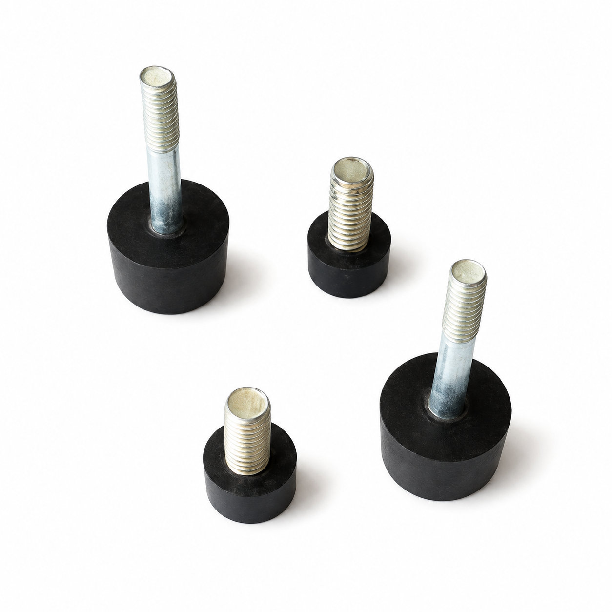 Molded non-standard rubber damper/shock-absorber for anti-vibration