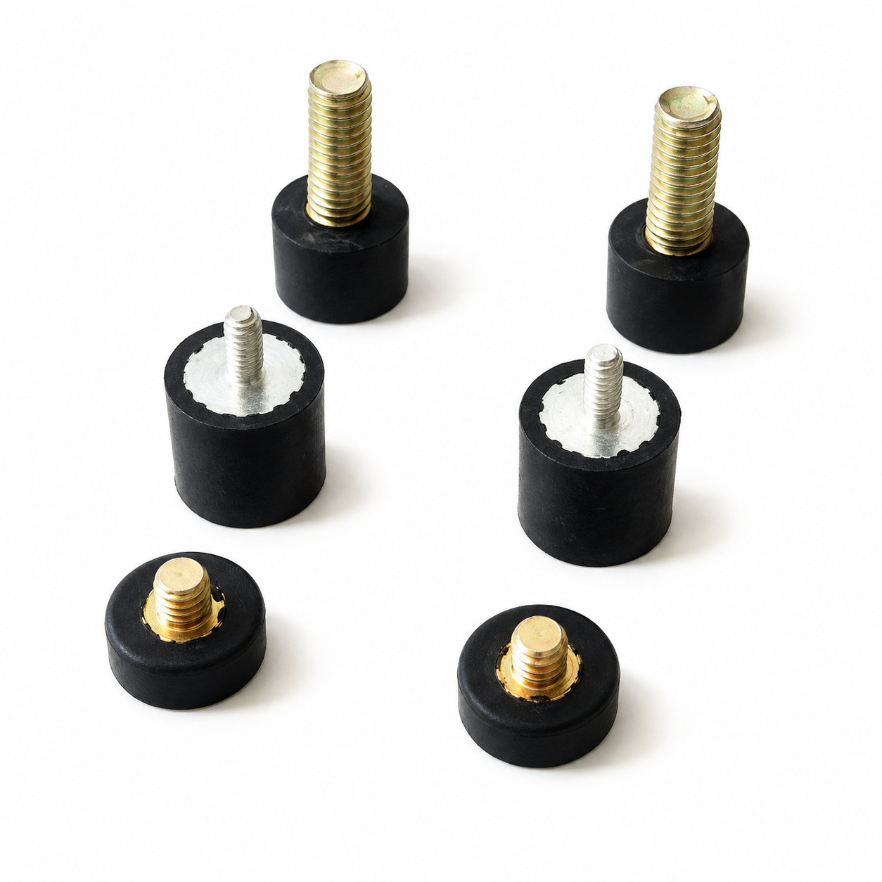 Custom various rubber bumper/shock-absorber with metal screw
