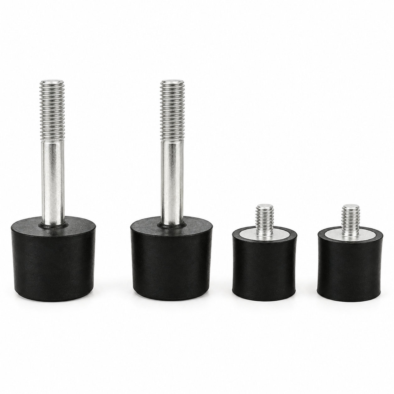 Anti vibration rubber damper damping mount with threaded