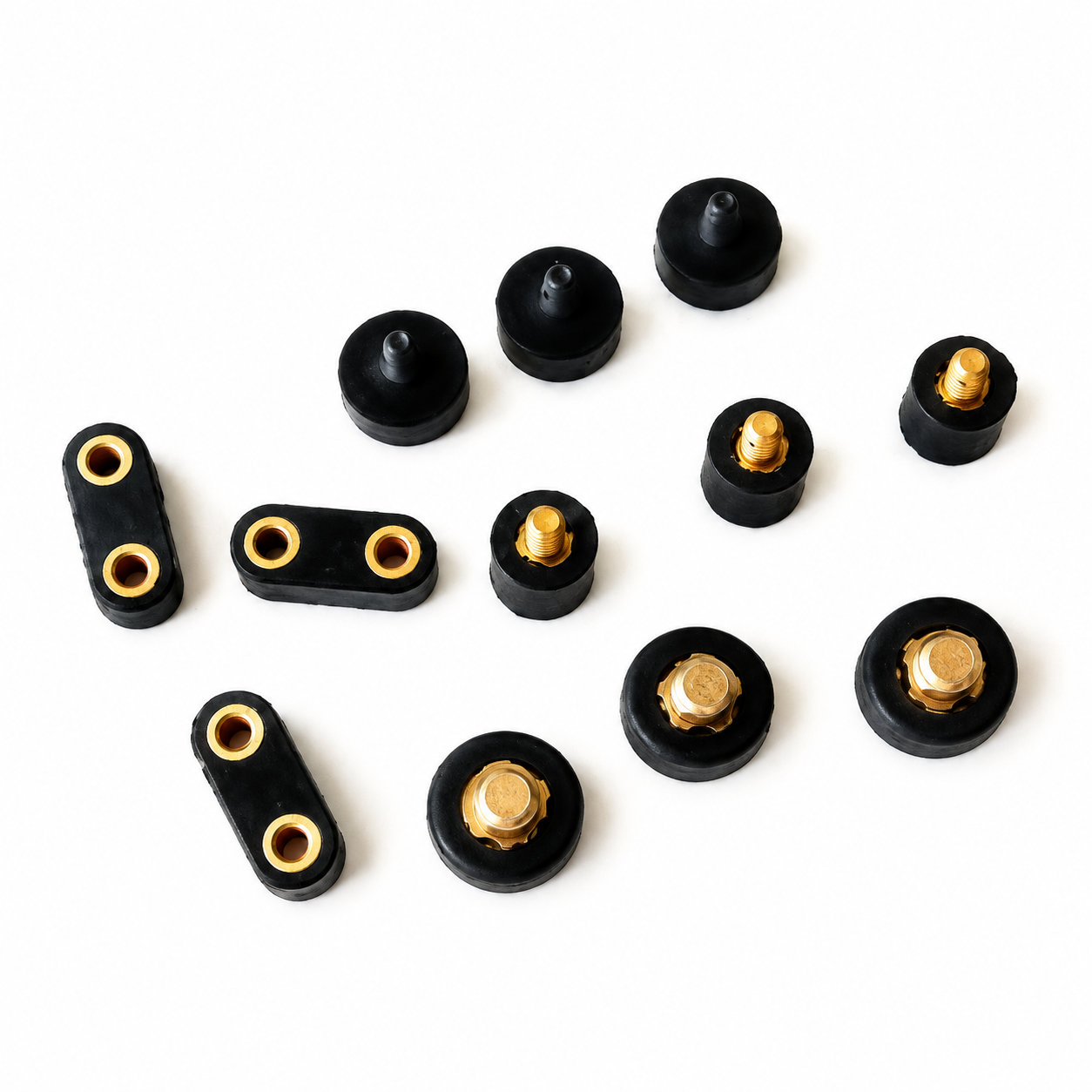 Small rubber mount/shock-absorber with different sizes screw