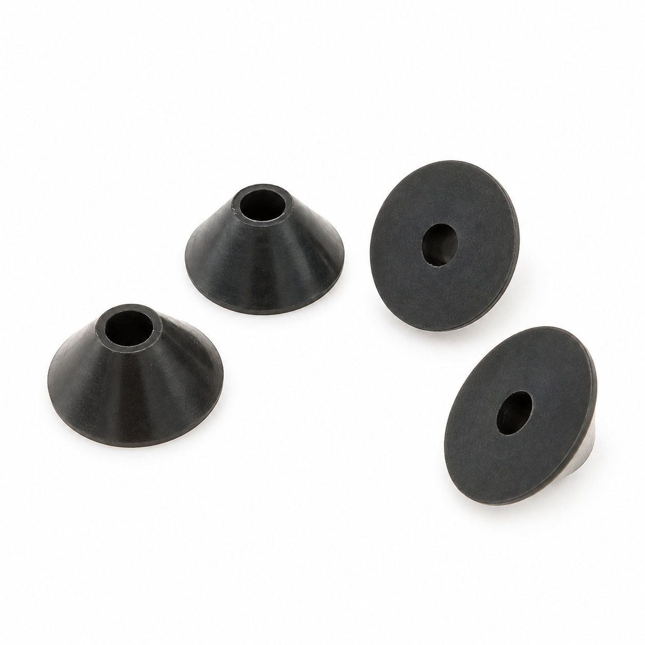 Black rubber bumper/rubber feet for industrial devices