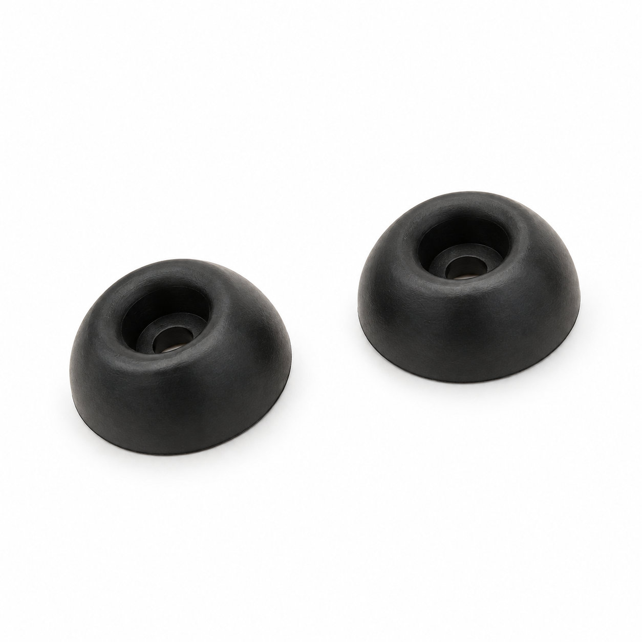 Hemispherical rubber mount/rubber feet for shelf protection