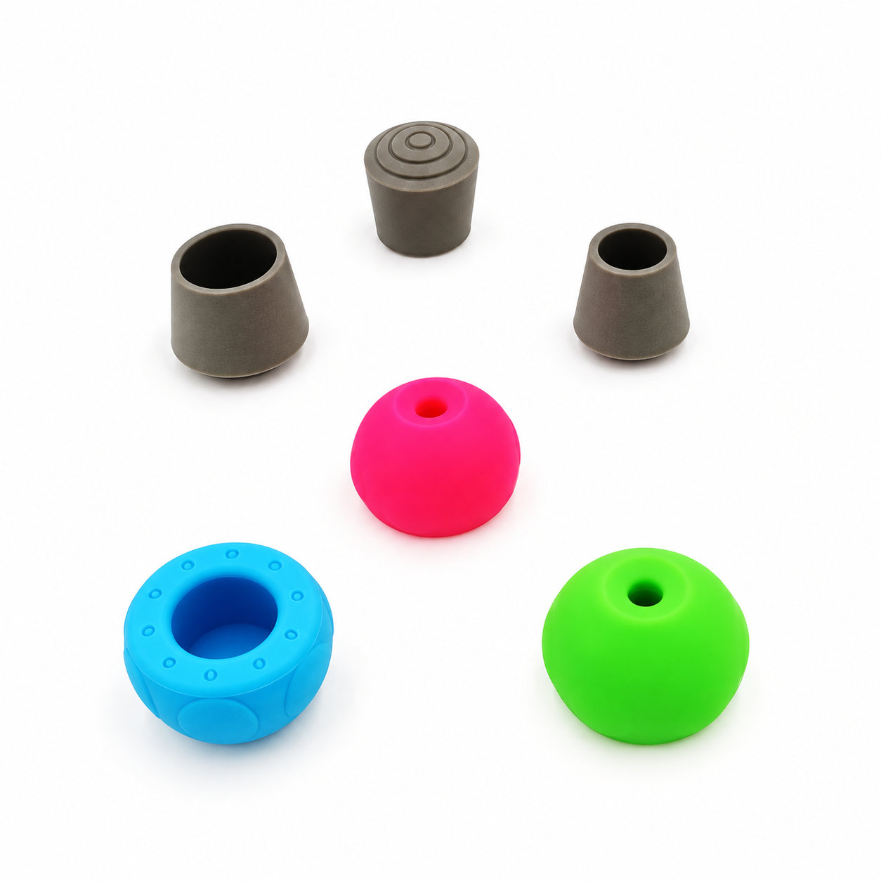 Soft protective rubber feet for furniture leg ferrule protection