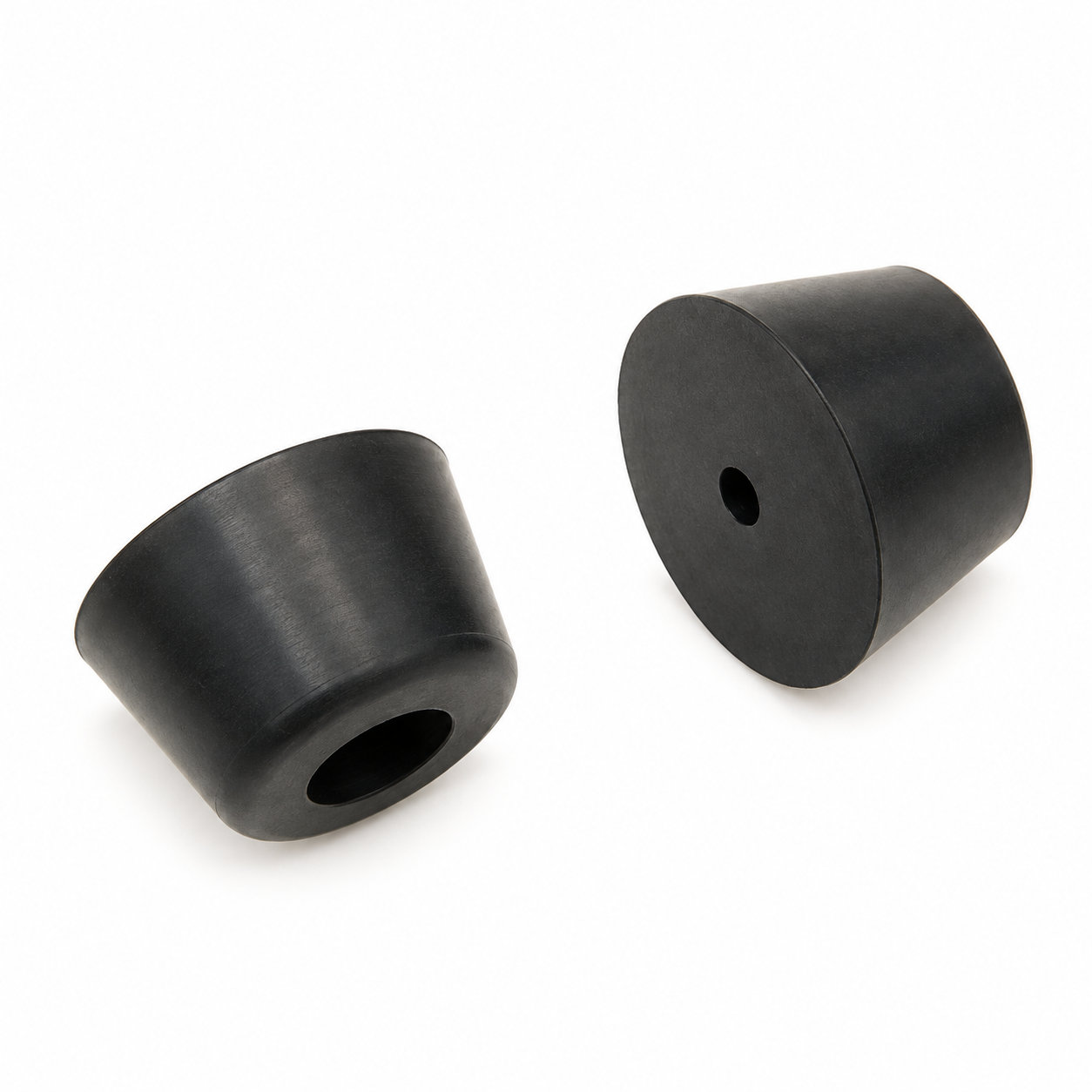 Custom made rubber speaker mounting feet for shelf protect