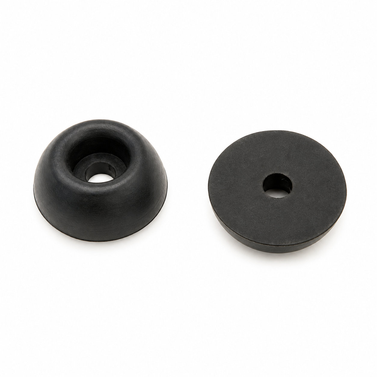 Molded rubber bumper/rubber mounting feet with metal spacer