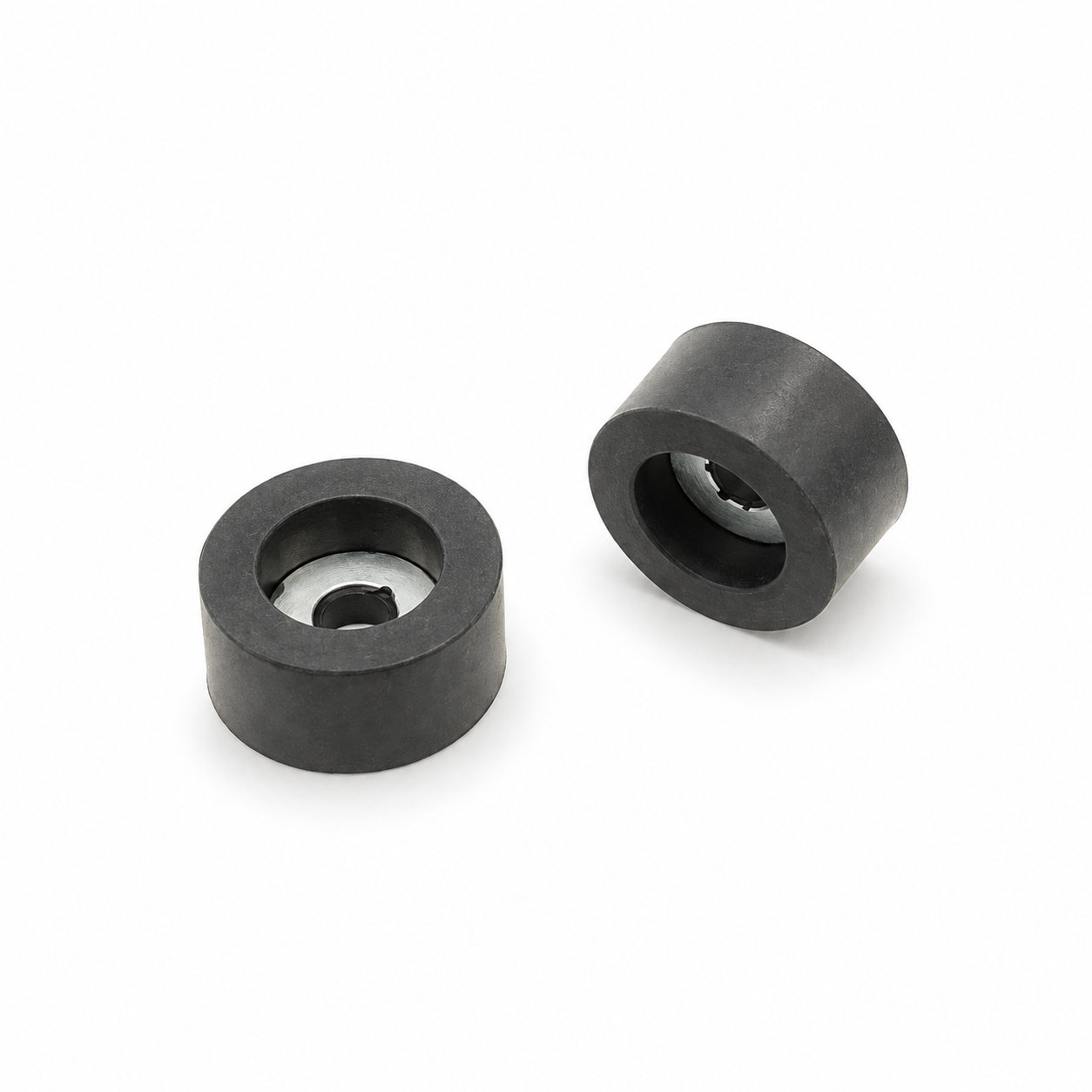 Molded rubber bumper/rubber washer for industrial devices