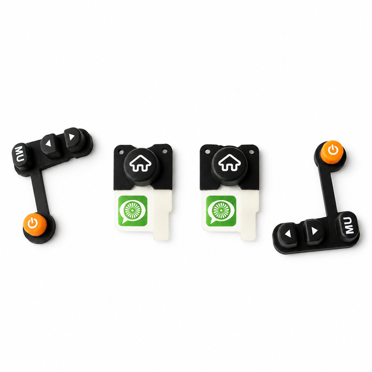 Conductive built-in silicone single buttons/rubber buttons