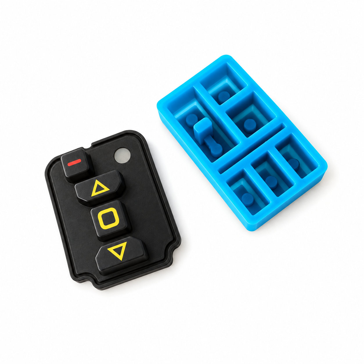 High quality molded auto rubber buttons/silicone key buttons