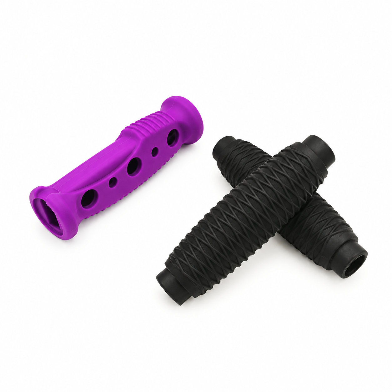 OEM custom textured hard rubber grip handle