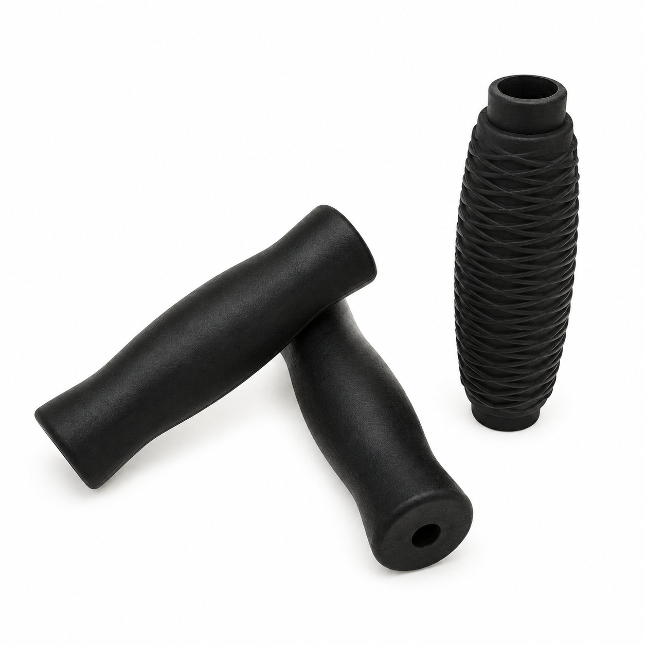 Custom made silicone rubber grip hard soft rubber handle