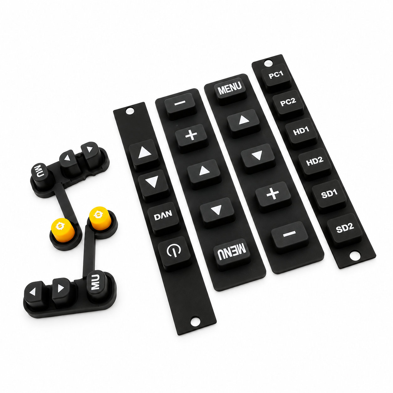 Custom made high quality silicone single buttons/prototype keypads