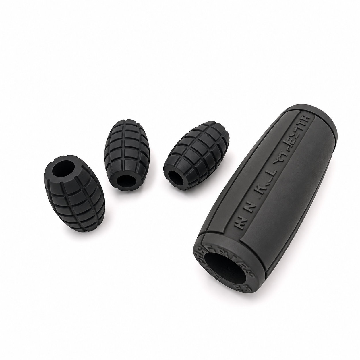Molded OEM silicone rubber handles for fitness equipment